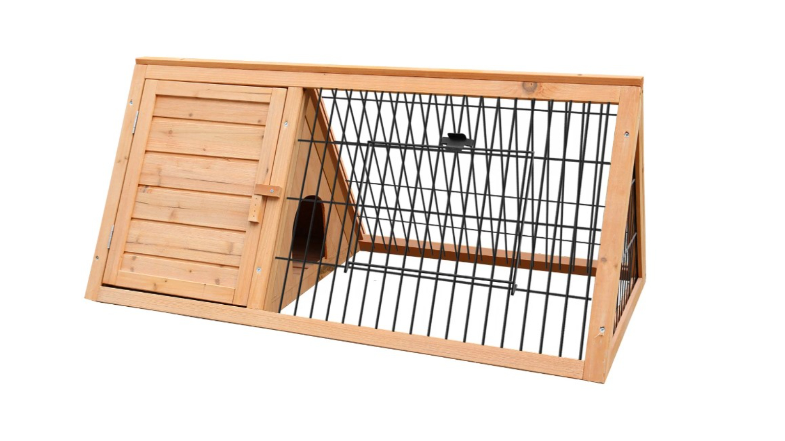 Furtastic Triangle Wooden Rabbit Hutch