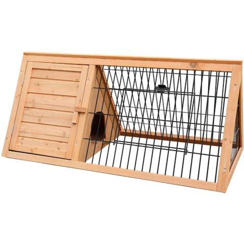 Furtastic Triangle Wooden Rabbit Hutch