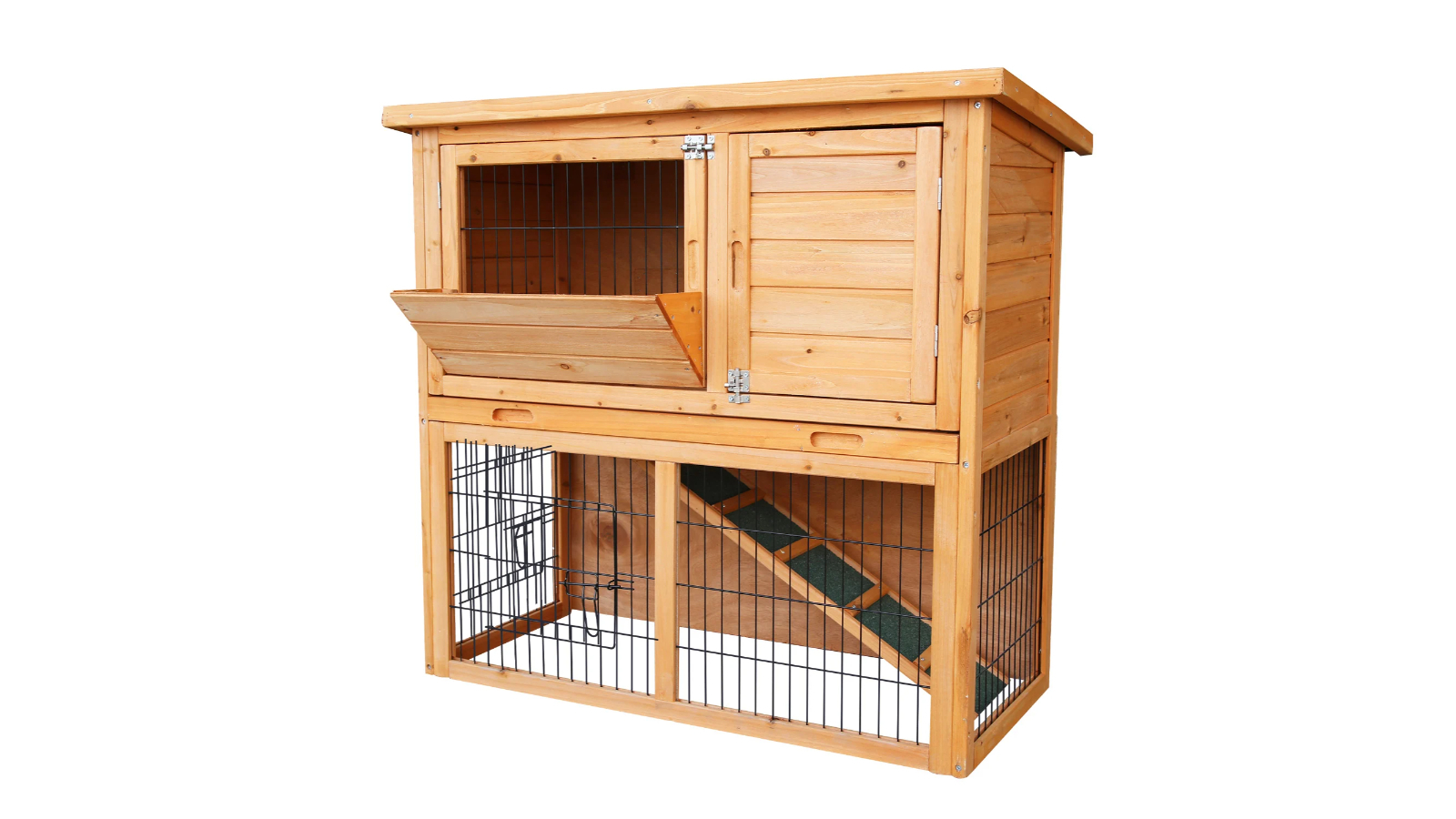Furtastic 2-Storey Coop and Hutch with Trough