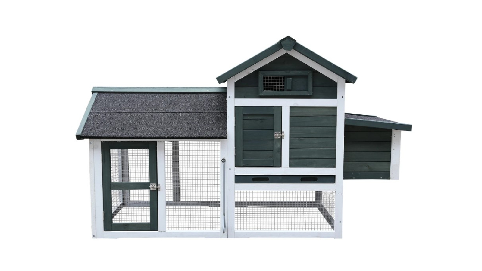 Furtastic Coop and Hutch with Ramp - Green