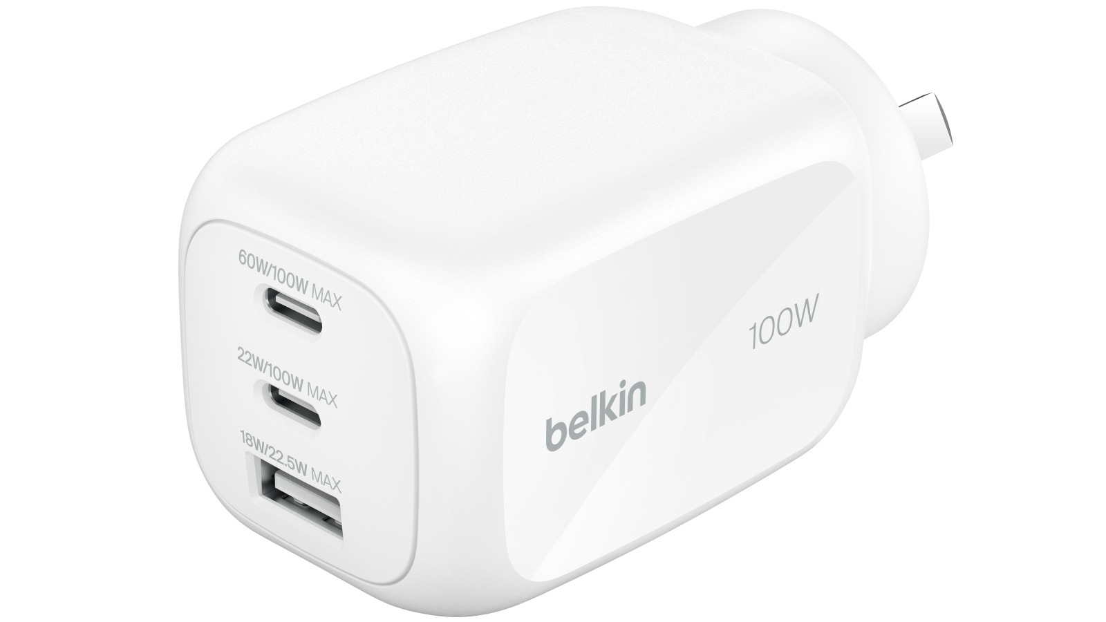 Belkin BoostCharge Pro 100W 3-Port GaN Wall Charger