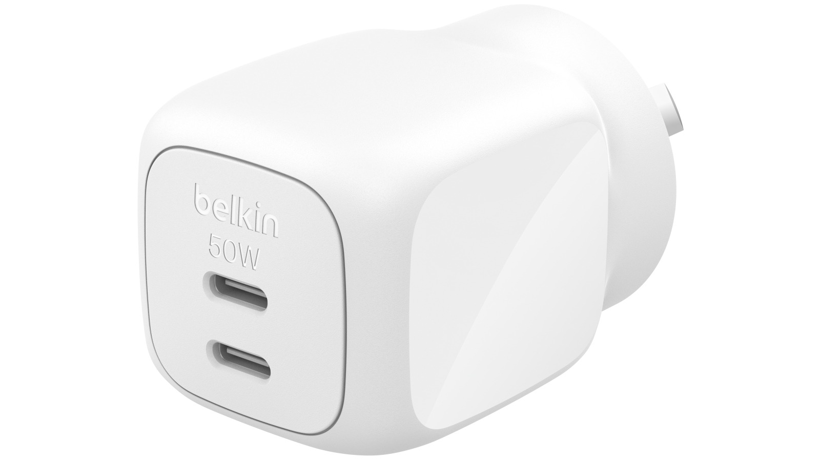 Belkin BoostCharge Pro 50W Dual USB-C GaN Wall Charger