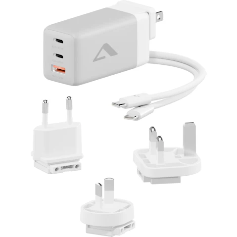 Alogic 3 Port 67W Rapid Power Multi Country GaN Charger