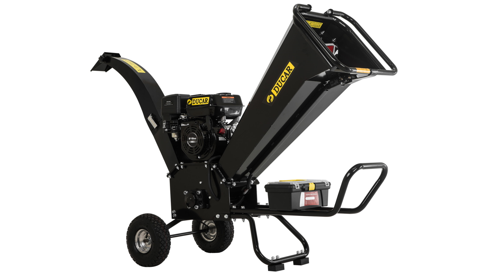 Ducar K70 7HP Wood Chipper Shredder Mulcher Grinder Petrol - Black