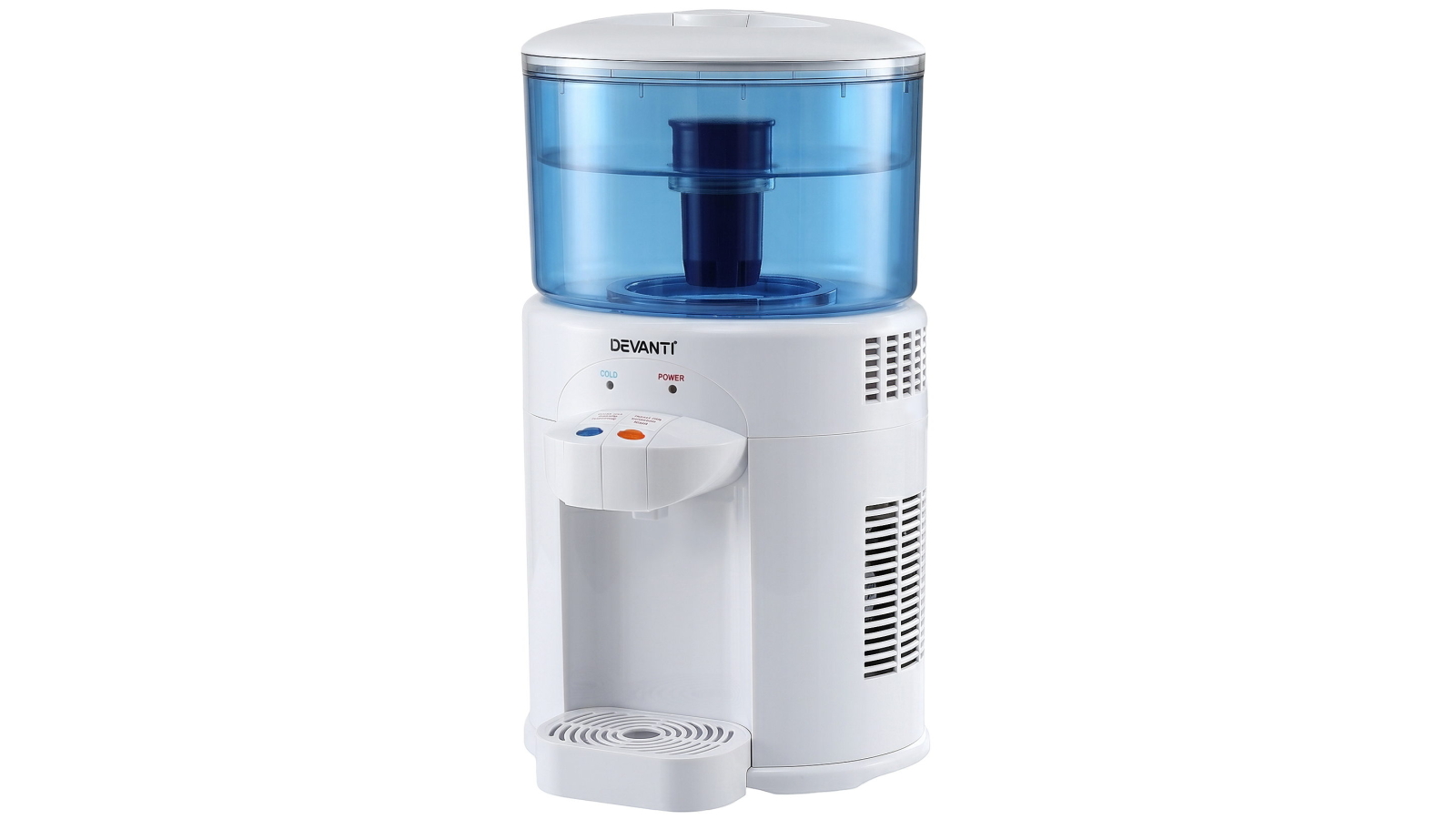 Devanti 5L Bench Top Water Cooler Dispenser with Filter 2-Tap Water Purifier