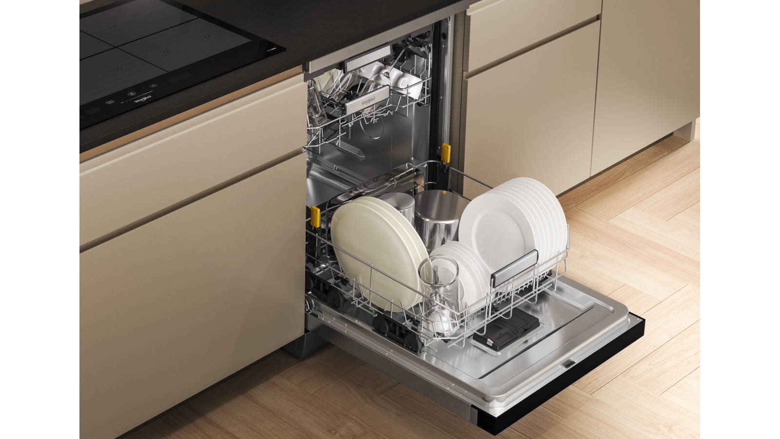 Whirlpool 60cm 15 Place Setting Freestanding Dishwasher Stainless