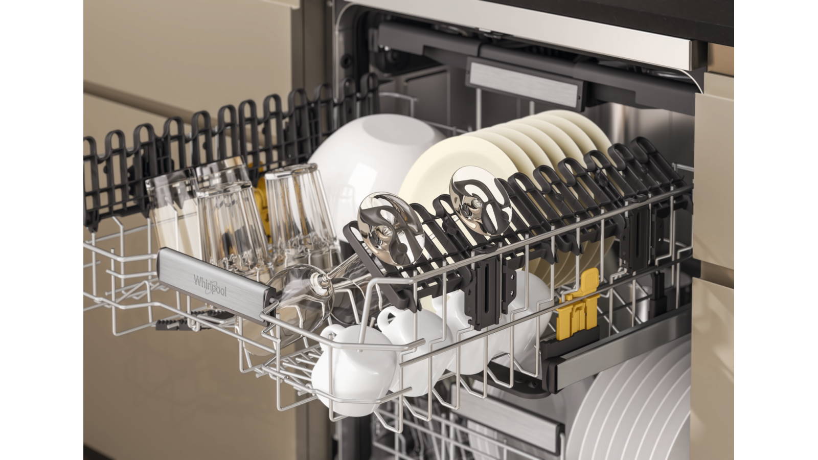 Whirlpool 60cm 15 Place Setting Freestanding Dishwasher Stainless