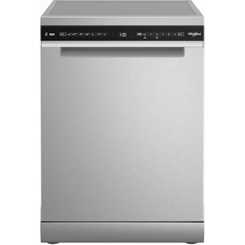 Whirlpool 60cm 15 Place Setting Freestanding Dishwasher - Stainless Steel