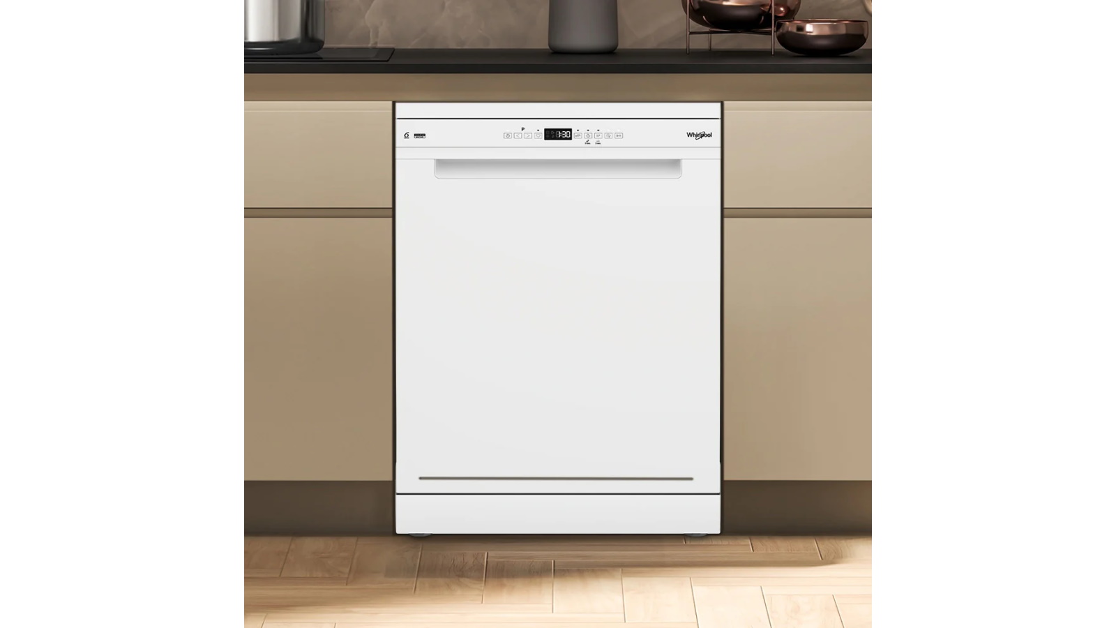 Whirlpool 60cm 14 Place Setting Freestanding Dishwasher with Natural