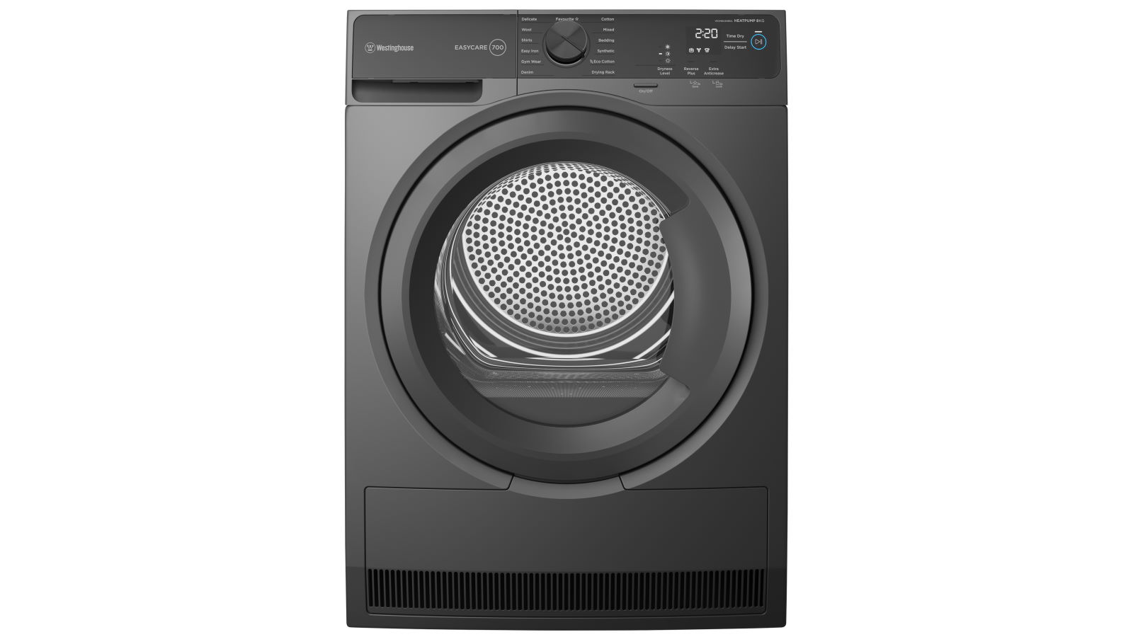 Westinghouse 8kg EasyCare 700 Series Heat Pump Dryer - Dark