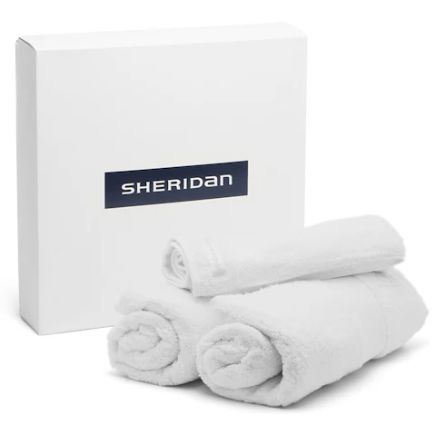 Sheridan Luxury Eqyptian Cotton Towel Set 3 Pack - Snow White
