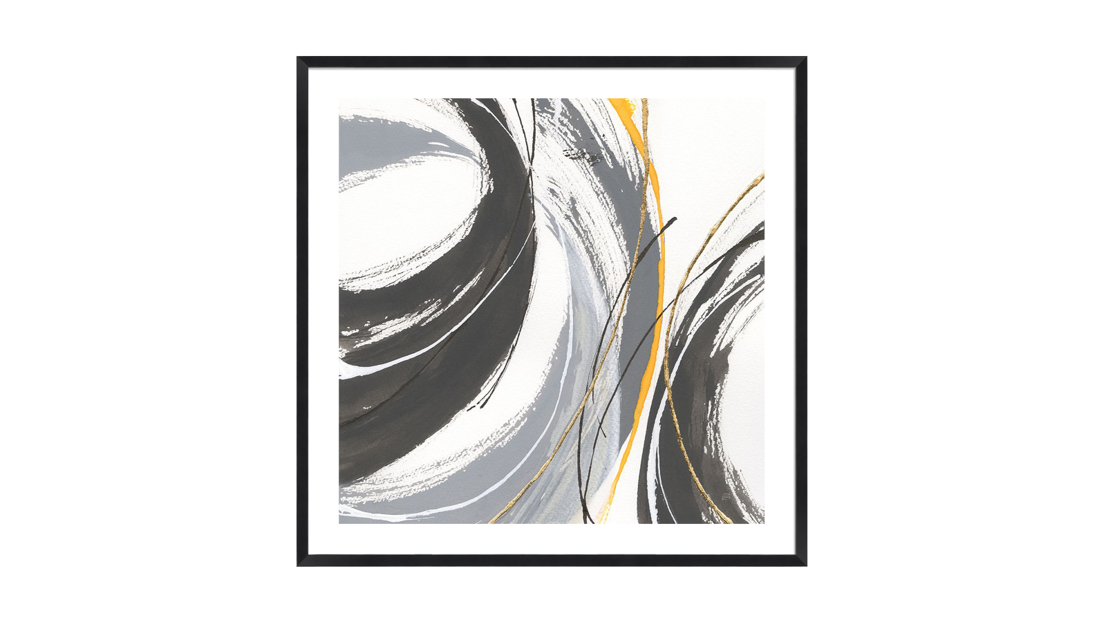 La Grolla Webbed II Black Frame Wall Art - 94 x 94cm