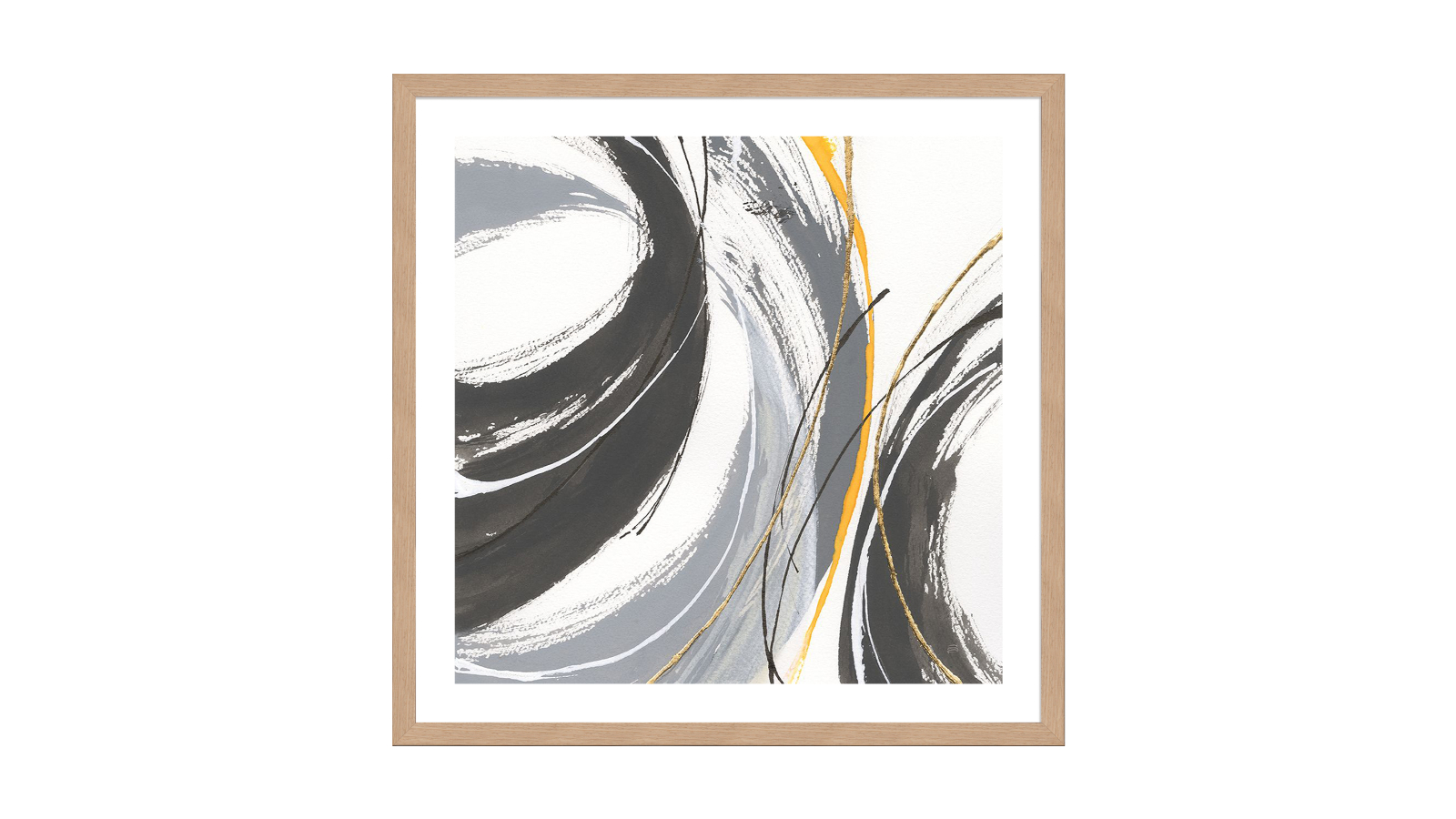 La Grolla Webbed II Natural Frame Wall Art - 76 x 76cm