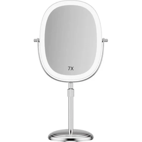 Wellcare Adjustable Table LED Ring Light Makeup Mirror