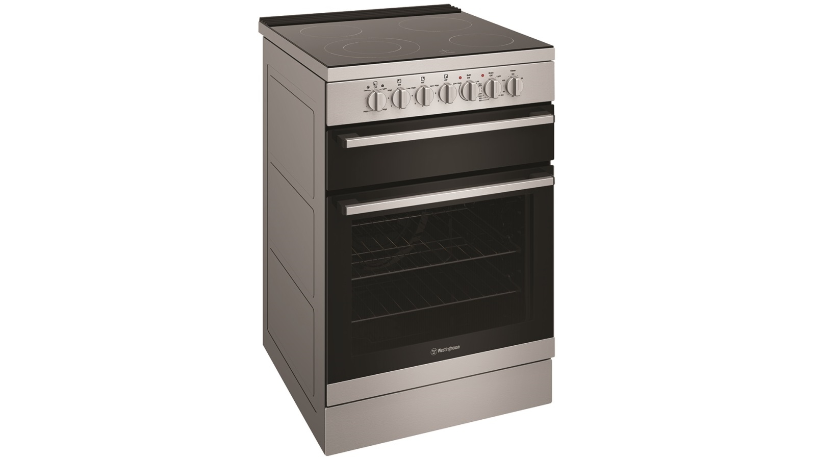 Freestanding electric cooker with separate clearance grill