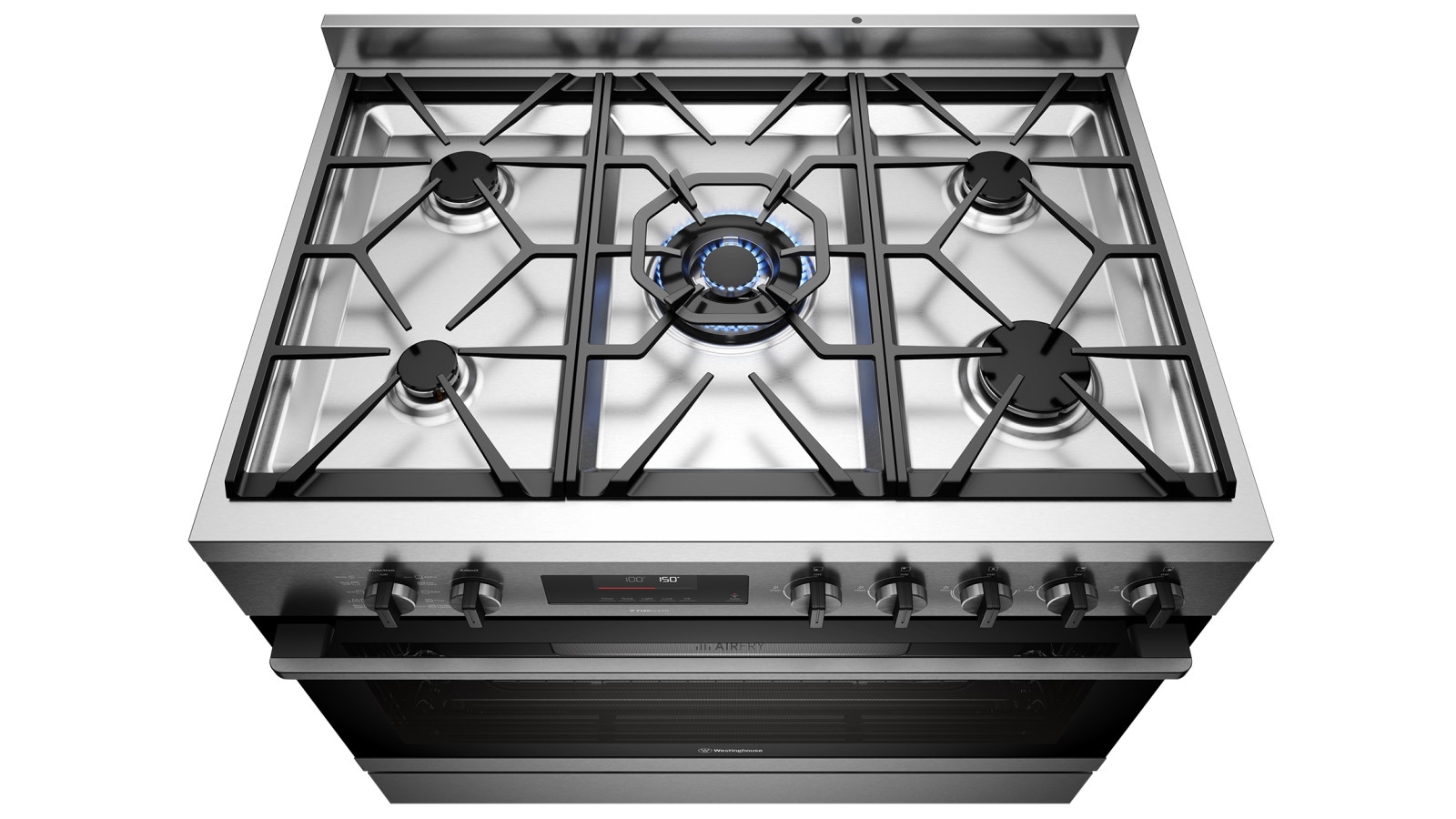 Westinghouse 900mm Dual Fuel Pyrolytic Freestanding Oven with AirFry