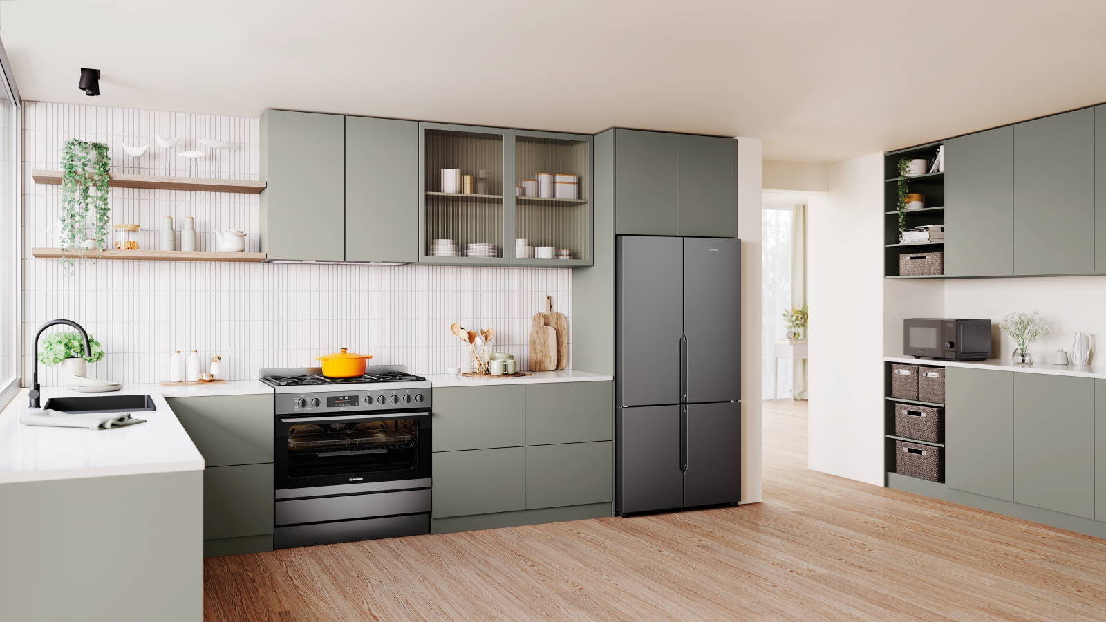 Westinghouse 900mm Dual Fuel Pyrolytic Freestanding Oven with AirFry