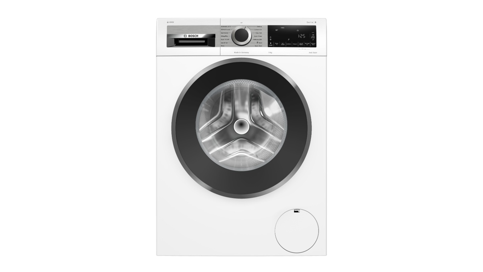 Bosch 9kg Series 8 i-DOS Front Load Washing Machine - White
