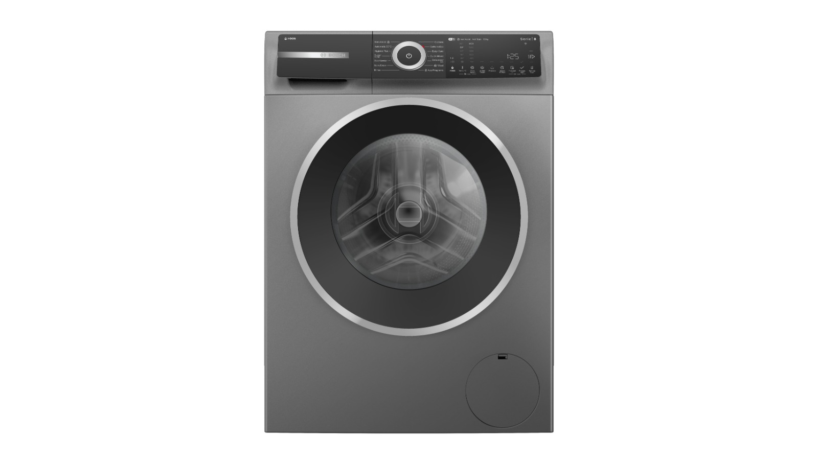 Bosch 10kg Series 8 i-DOS Front Load Washing Machine - Cast Iron Grey
