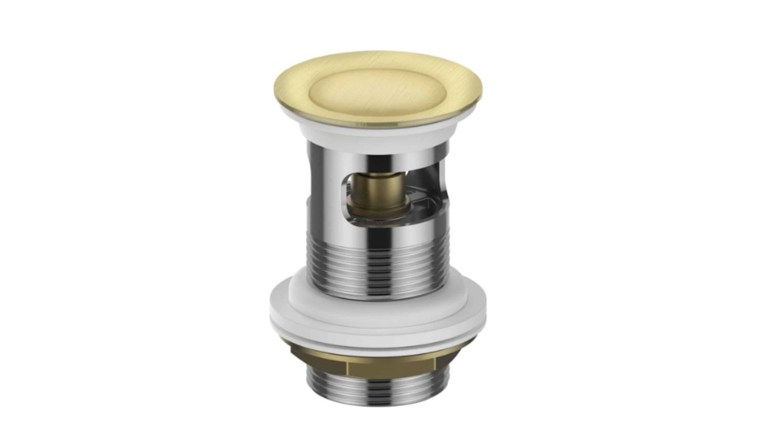 Greens 32mm Pop Up Basin Waste with Overflow - Brushed Brass
