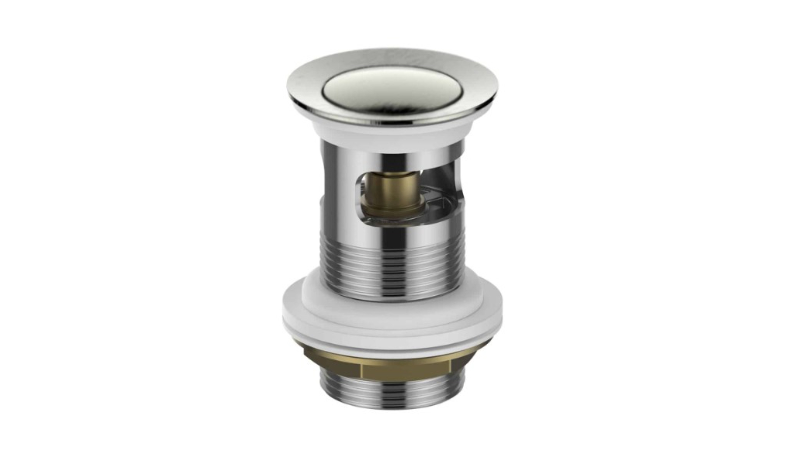 Greens 32mm Pop Up Basin Waste with Overflow - Brushed Stainless