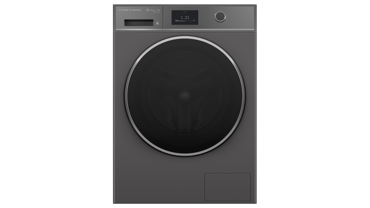 Fisher Paykel 11kg Series 11 Front Loader Washer ActiveIntelligence Steam Care Graphite Harvey Norman