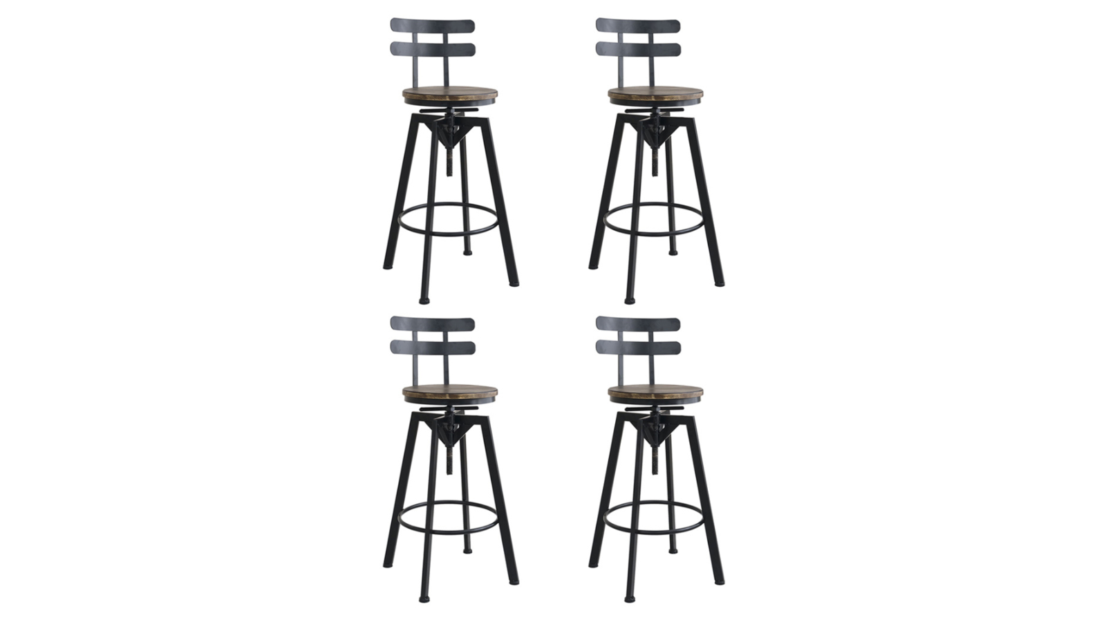 Levede 4 Piece Adjustable Bar Stool