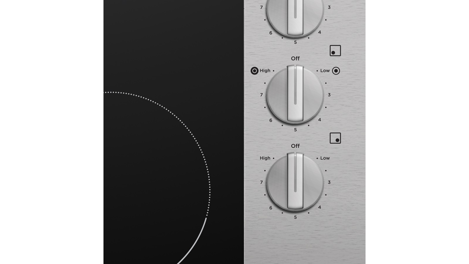 Westinghouse 600mm 4 Zone Ceramic Cooktop with Stainless Steel Trim