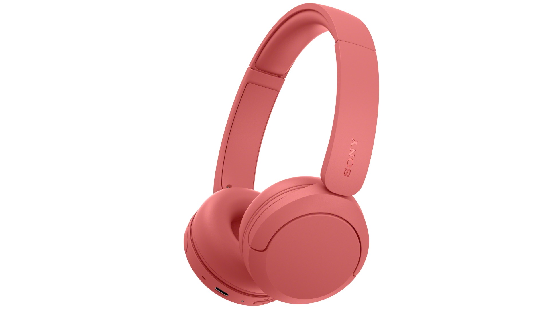 Sony WH-CH530 Wireless On-Ear Headphones - Coral Red