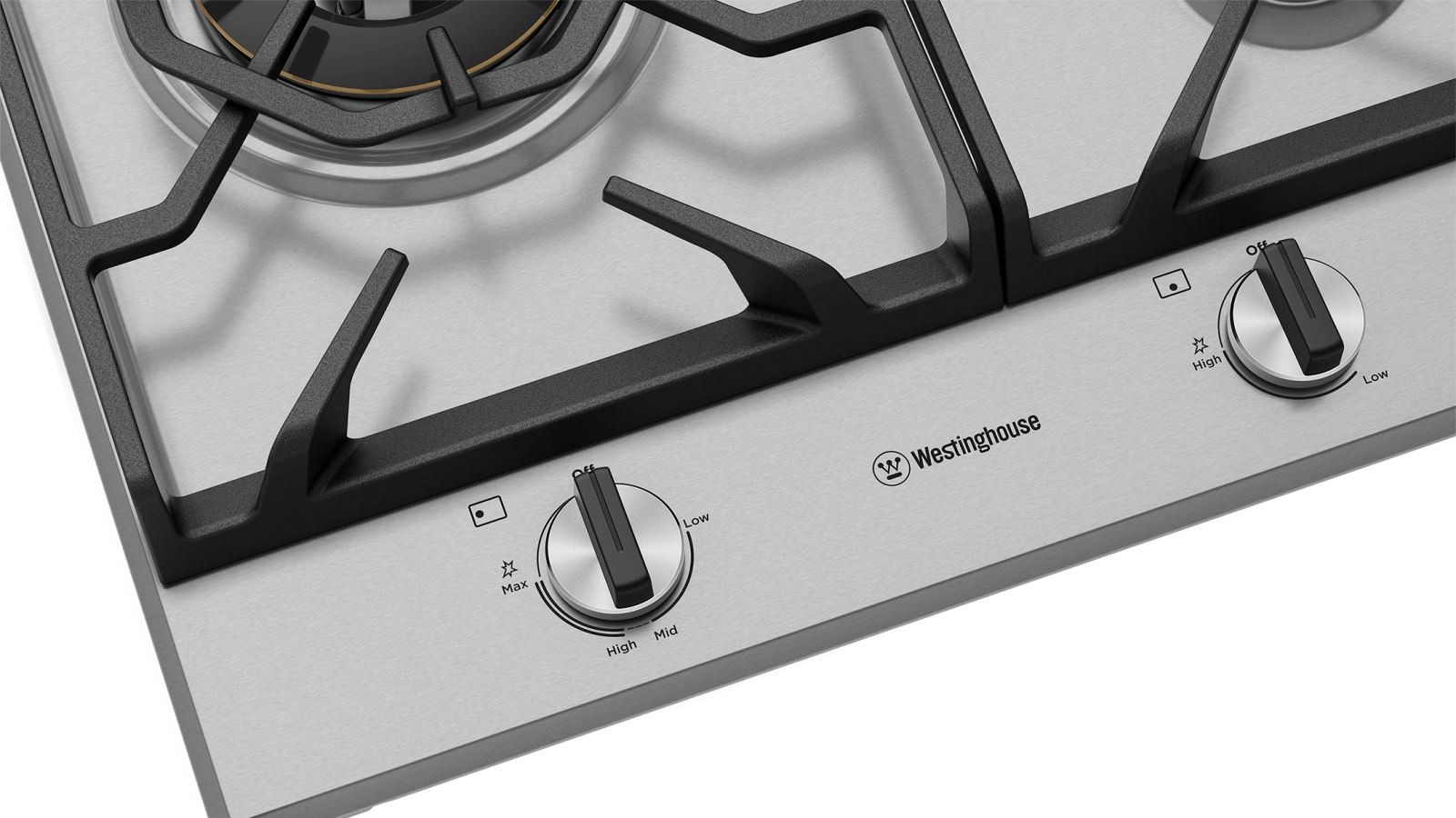 Westinghouse 900mm 5 Burner Stainless Steel Gas Cooktop with Dual Valve