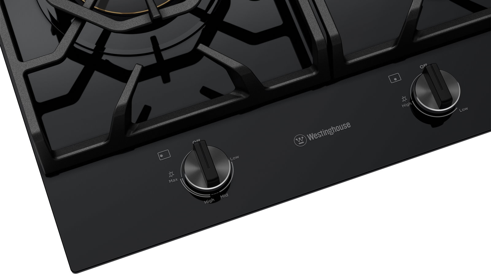 Westinghouse 900mm 5 Burner Black Ceramic Glass Gas Cooktop Harvey Norman