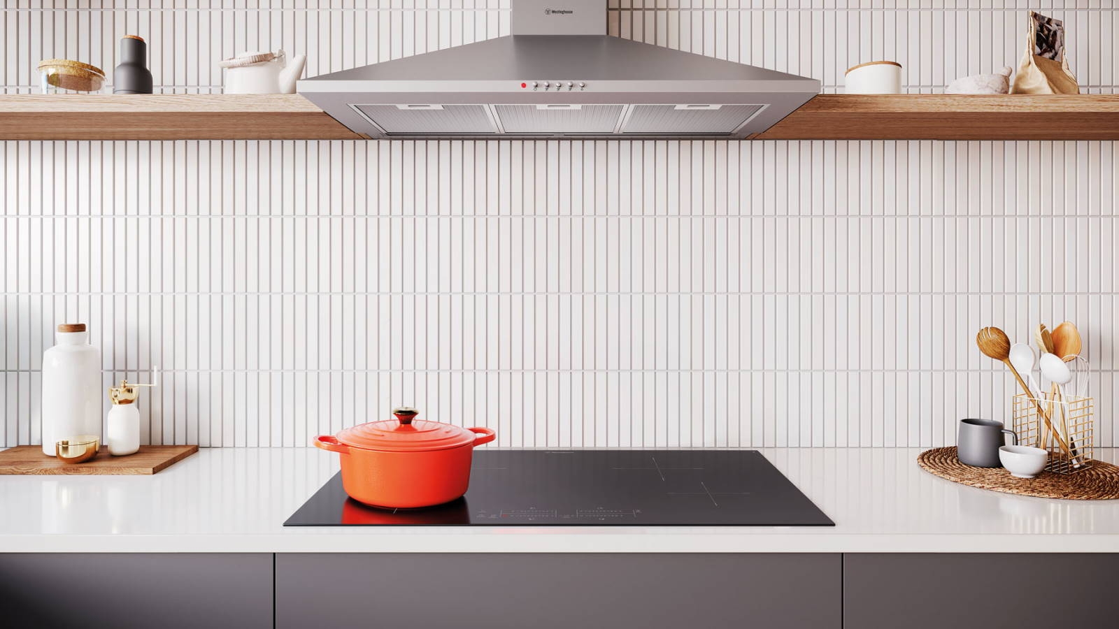 Westinghouse 900mm 4 Zone Induction Cooktop with BoilProtect Harvey