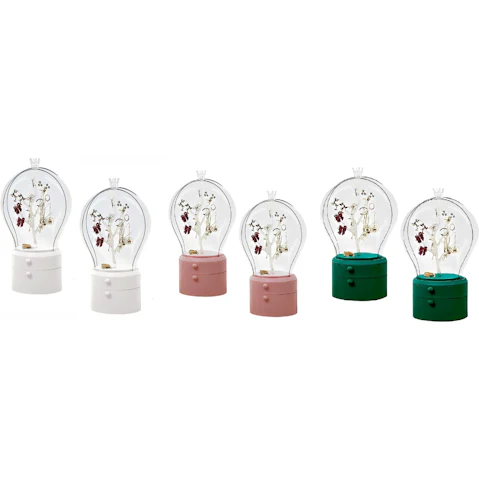 Soga 2 Piece 360 Degree Rotating LED Light 2 Layered Jewelry Storage