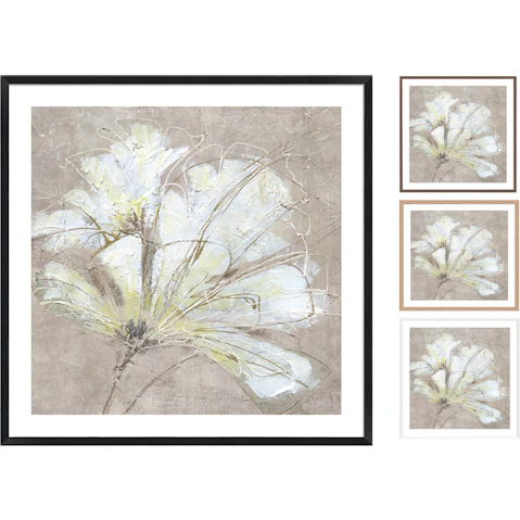 La Grolla White Flowers I Frame Wall Art