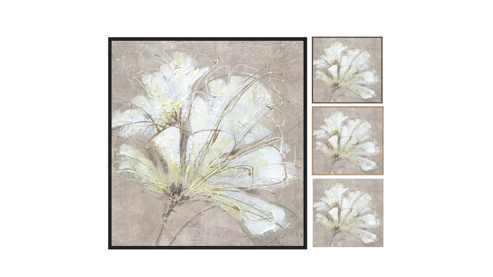 La Grolla White Flowers I Gallery Wall Art