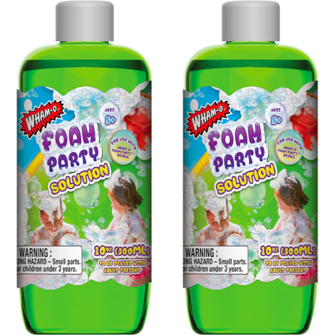 Wham-O 2 Piece Foam Party Liquid Refill Solution for Foam Factory Kids Toy - 300ml