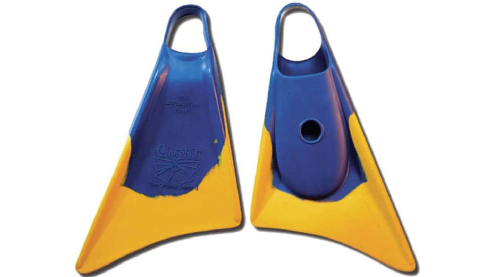 Wham-O Small Makapuu Scuba Fin - Blue/Yellow