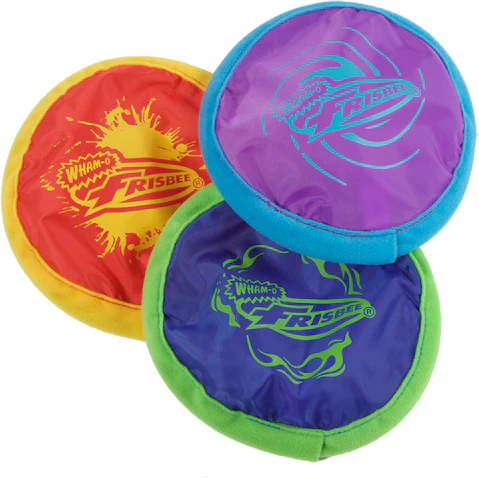 Wham-O 3 Piece Assorted Mini Pocket Foldable 15cm Frisbee Disc Flying Ring Kids Toy