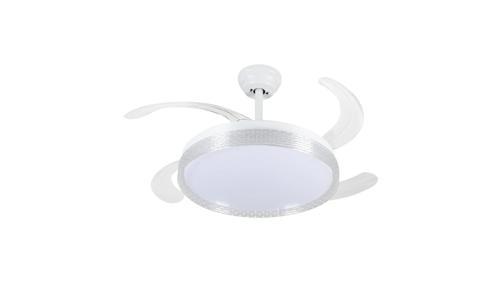 Windora Liora 42inch 3CCT LED White Weave DC Ceiling Fan with Remote Control