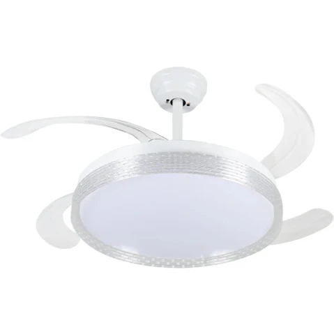 Windora Liora 42inch 3CCT LED White Weave DC Ceiling Fan with Remote Control