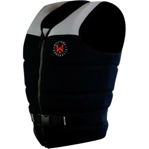 Williams Australia Black/Grey Mens Neoprene Buoyancy Vest