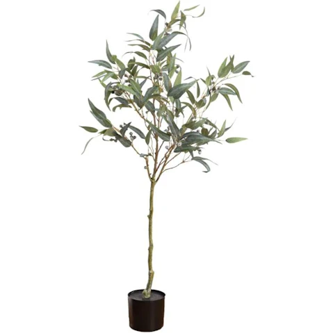 Glamorous Fusion Green Willow Eucalyptus Artificial Faux Plant Tree - 152cm