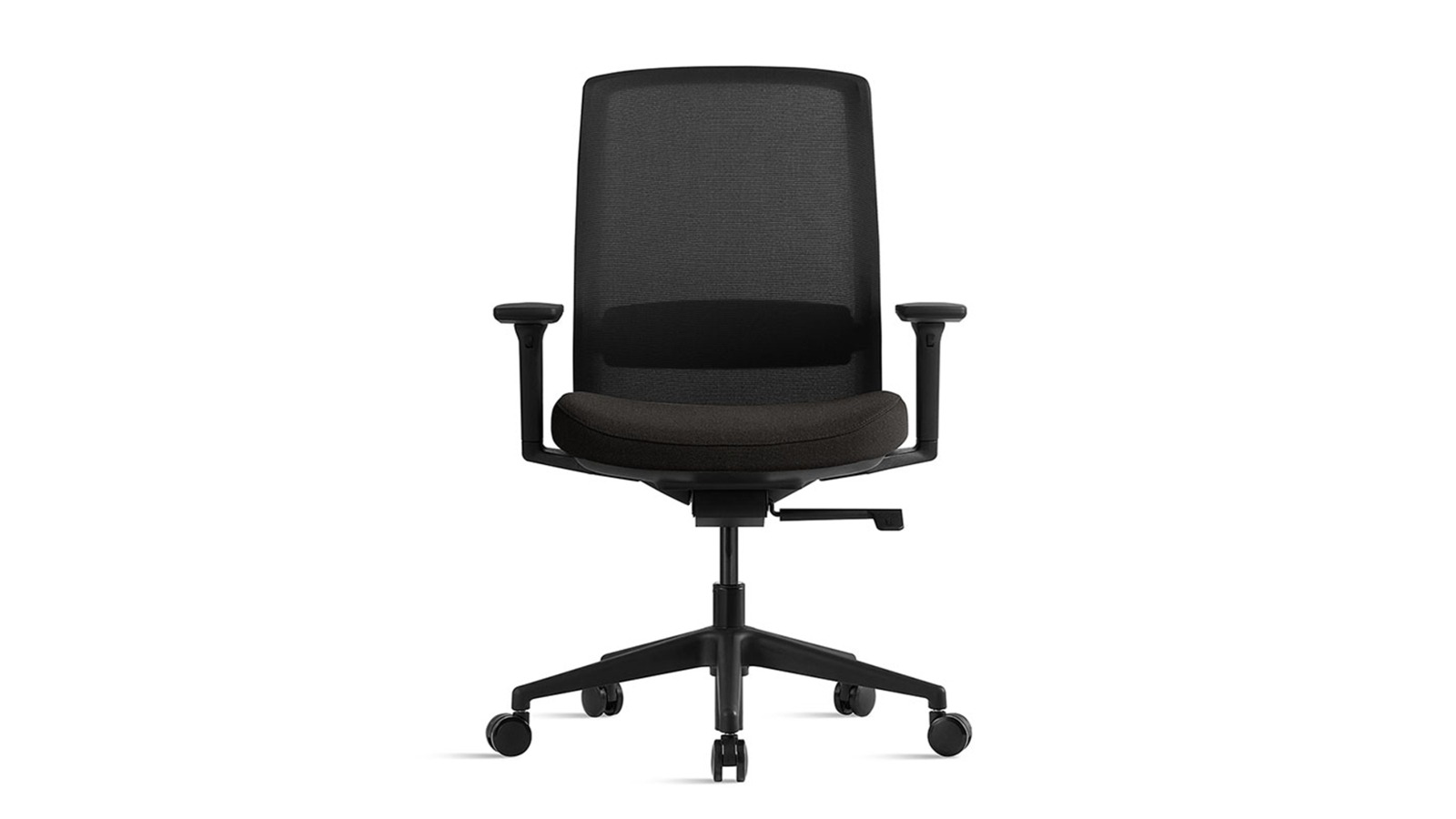 Sabia Adjustable Arm Willow Ergonomic Office Chair - Black