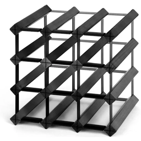 Artiss 12 Bottle Wine Rack - Black