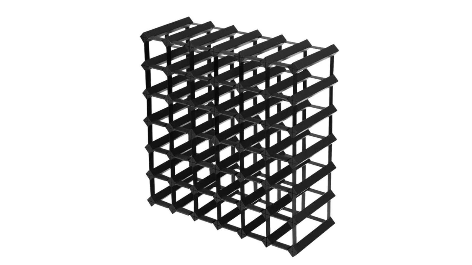 Artiss 42 Bottle Timber Wine Rack Black