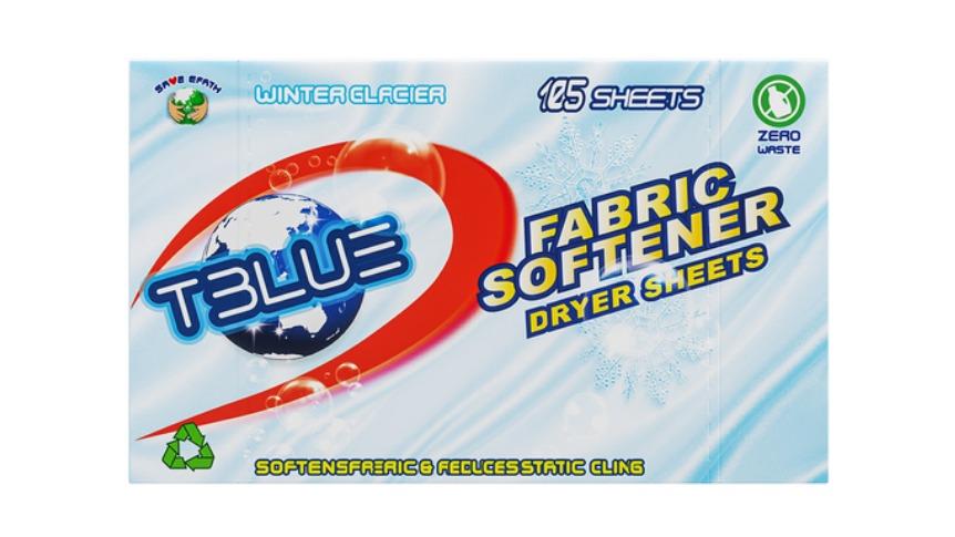 TBLUE 105 Fabric Softener Dryer Sheet - Winter Glacier