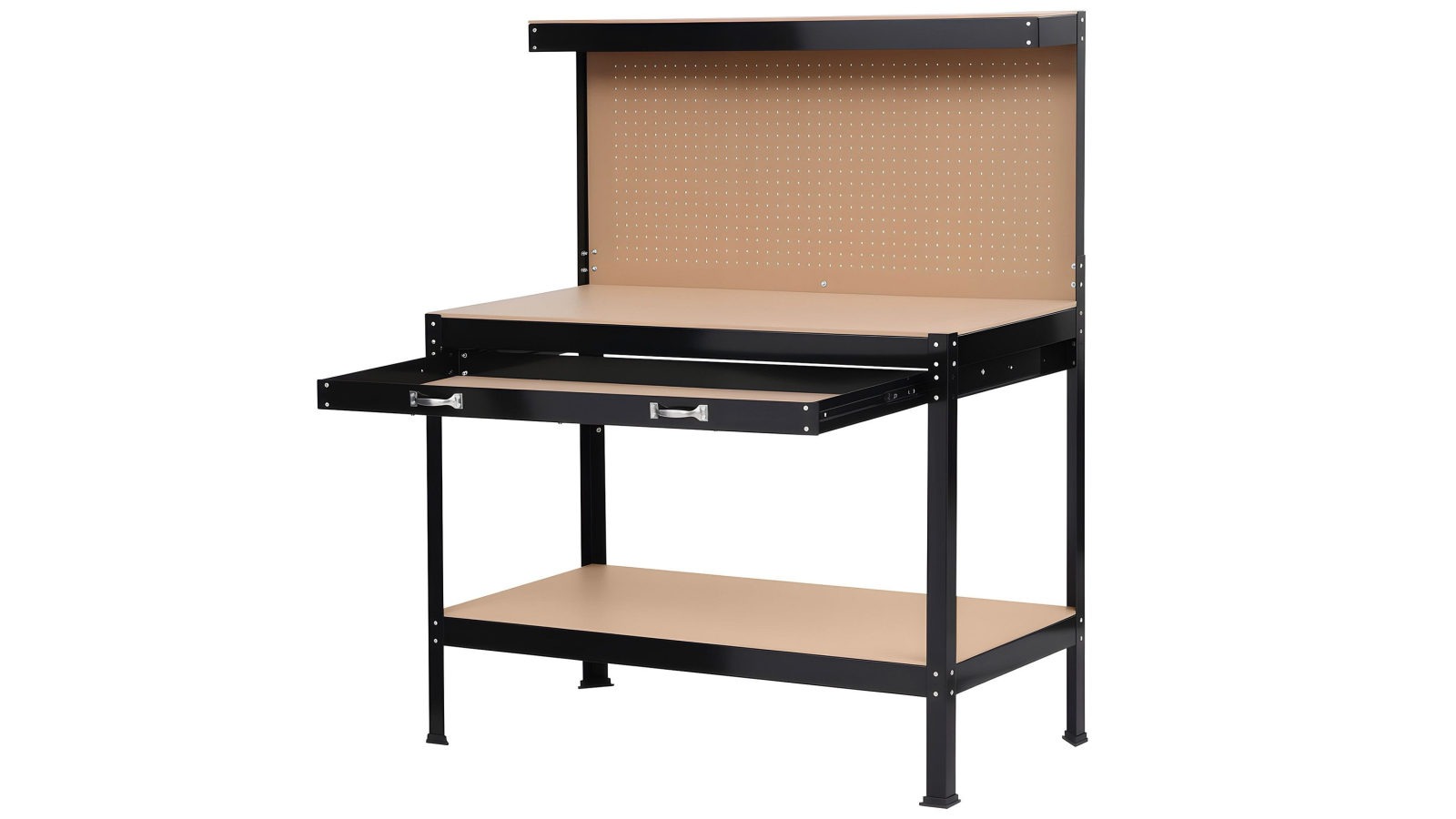 Giantz Workbench with Pegboard and Ultra-Wide 120cm Work Table for Garage DIY
