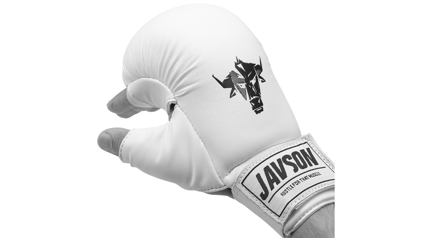Javson Sports White Karate Gloves Mitts
