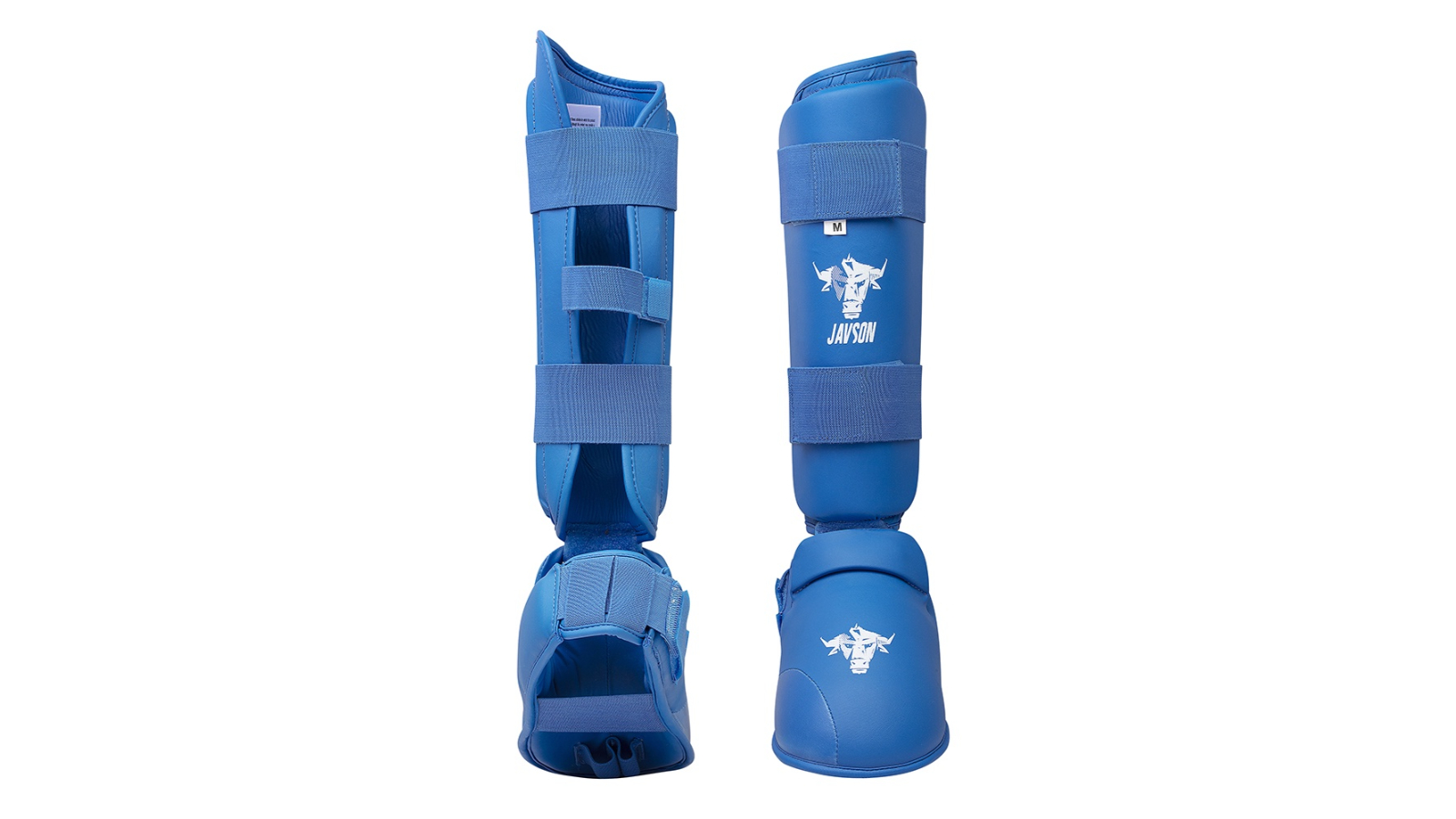 Javson Sports Blue Karate Shin Guards Insteps Pads - X-Small