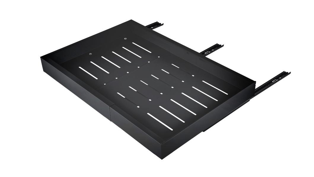 Expandable Kitchen Slide Out Drawer Storage Rack - Black